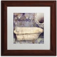 thumbnail image 1 of Trademark Fine Art "Le Bain Paris II" Canvas Art by Color Bakery White Matte, Wood Frame, 1 of 1