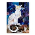 thumbnail image 1 of Trademark Fine Art 'Le Chat Blanc' Canvas Art by Artpoptart, 1 of 3