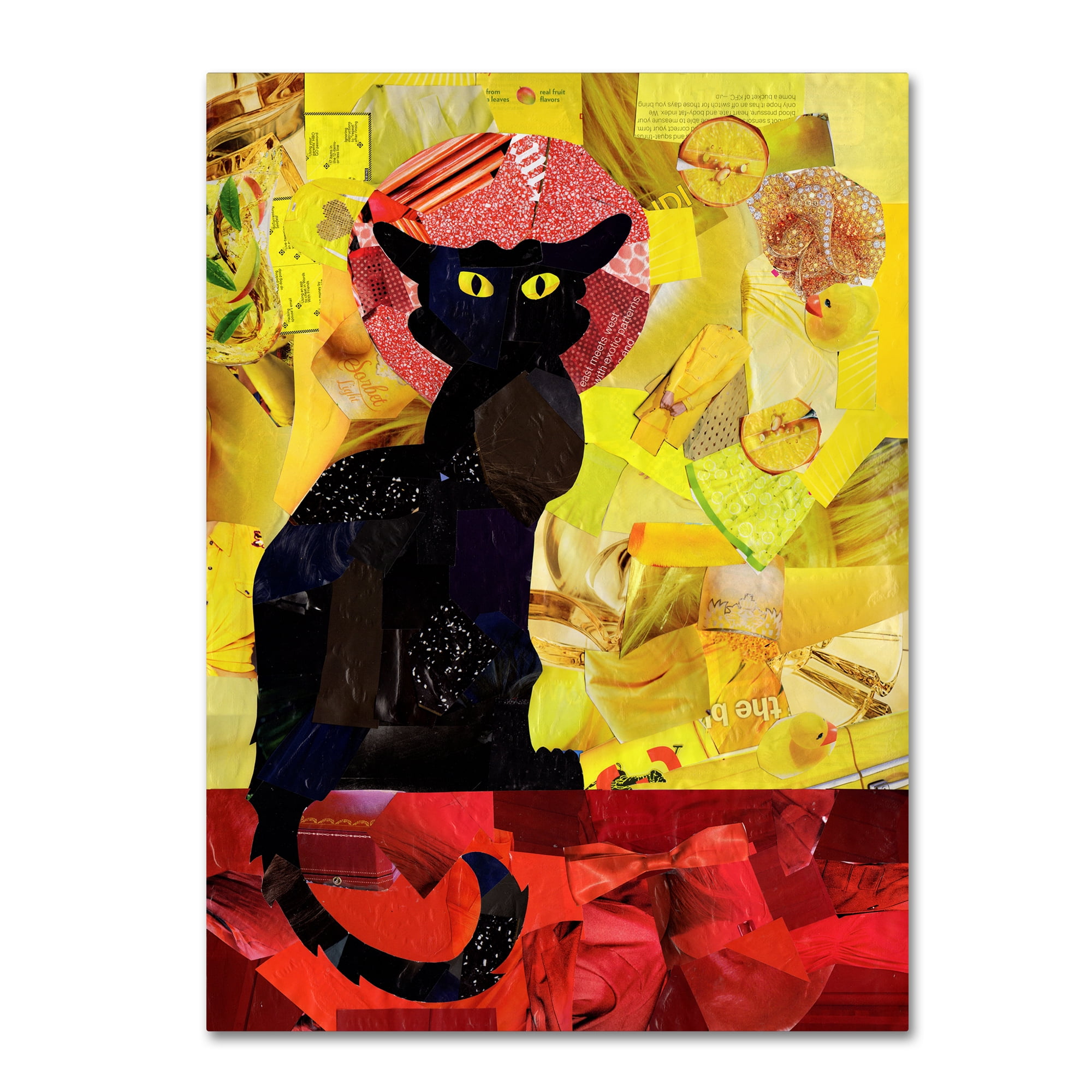 Trademark Fine Art 'Le Chat Noir' Canvas Art by Artpoptart