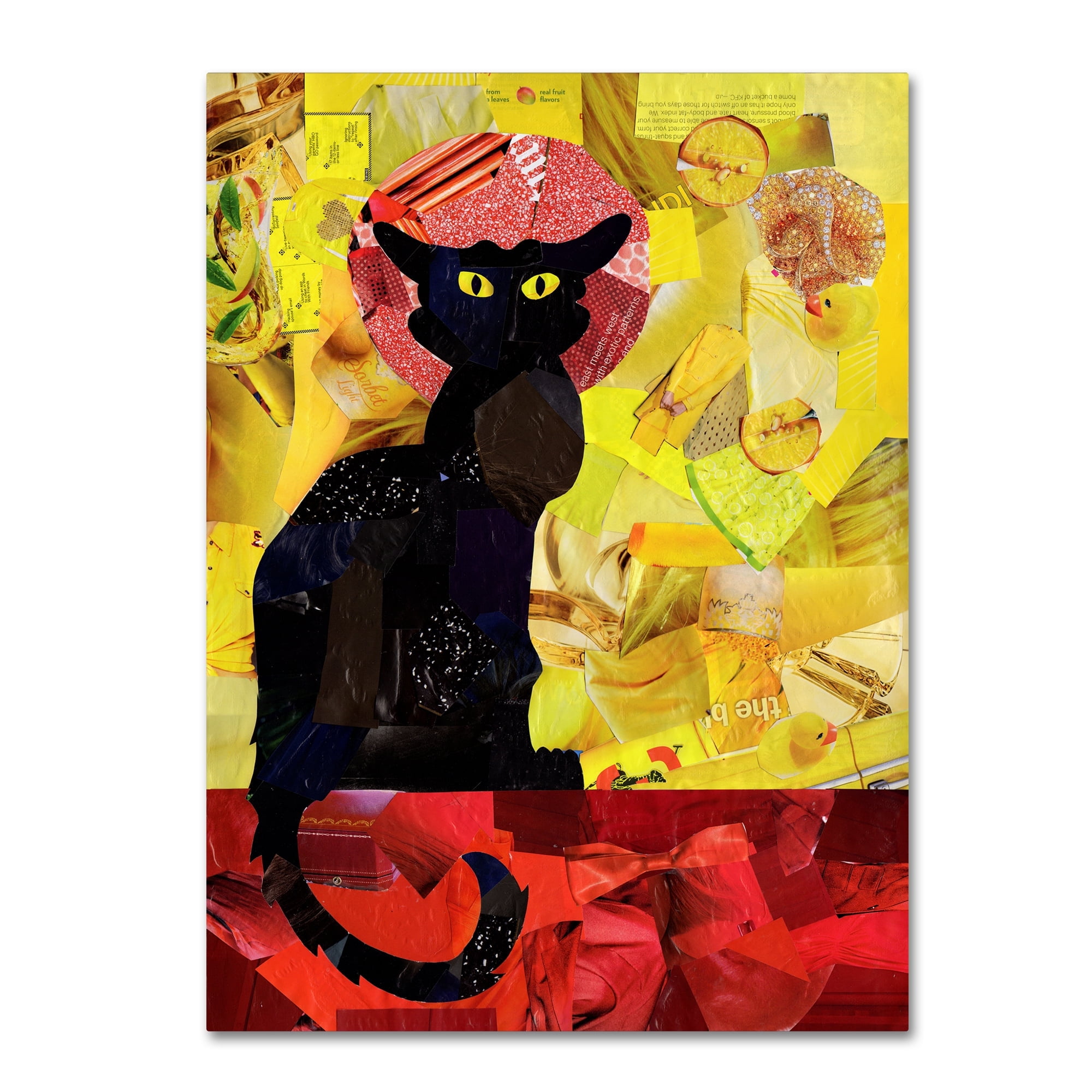 Trademark Fine Art 'Le Chat Noir' Canvas Art by Artpoptart