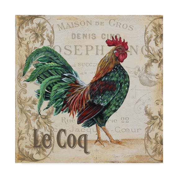 Trademark Fine Art 'Le Coq 6' Canvas Art by Jean Plout