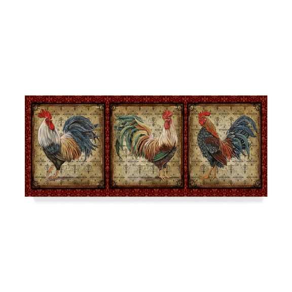 Trademark Fine Art 'Le Coq Rooster 1' Canvas Art by Jean Plout