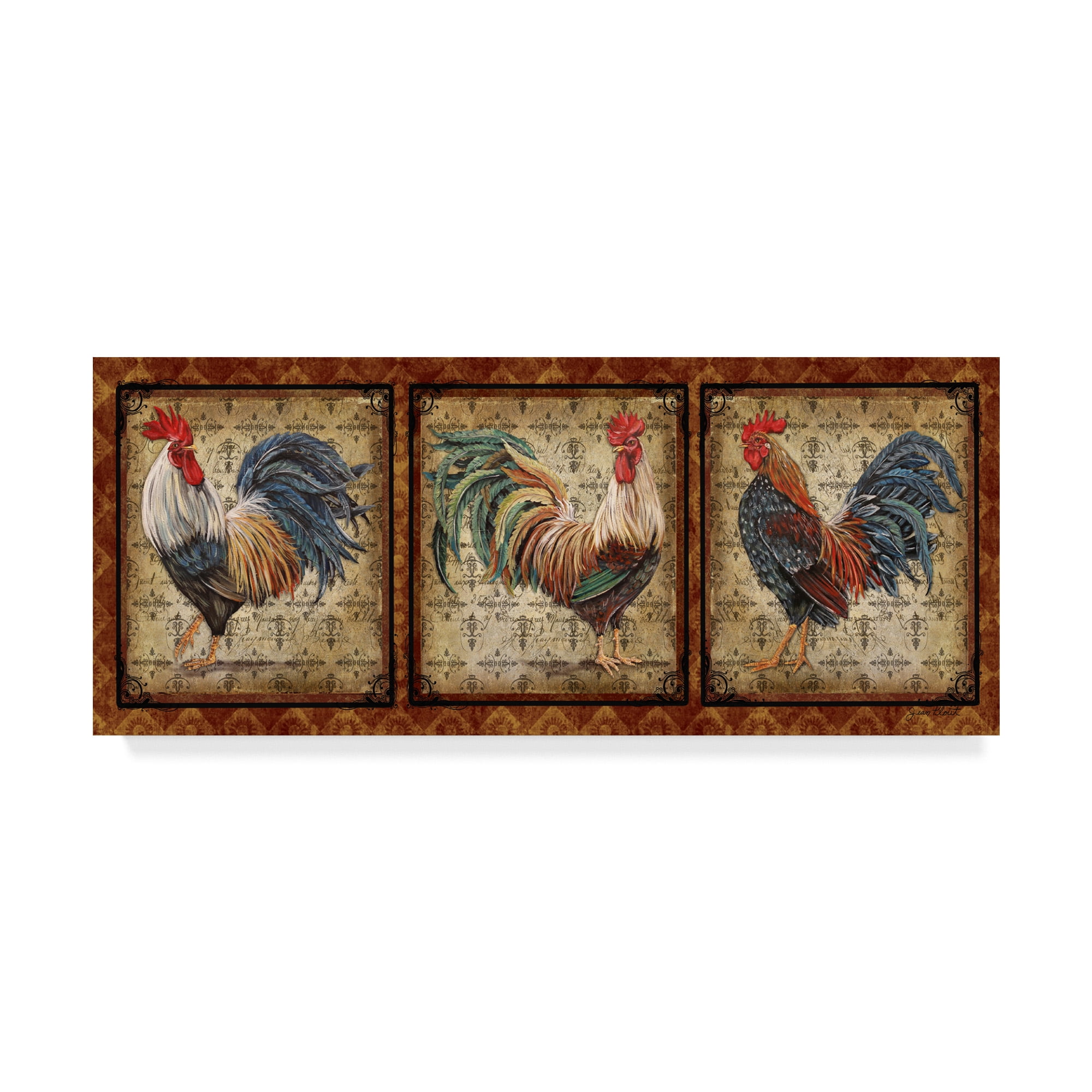 Trademark Fine Art 'Le Coq Rooster 3' Canvas Art by Jean Plout