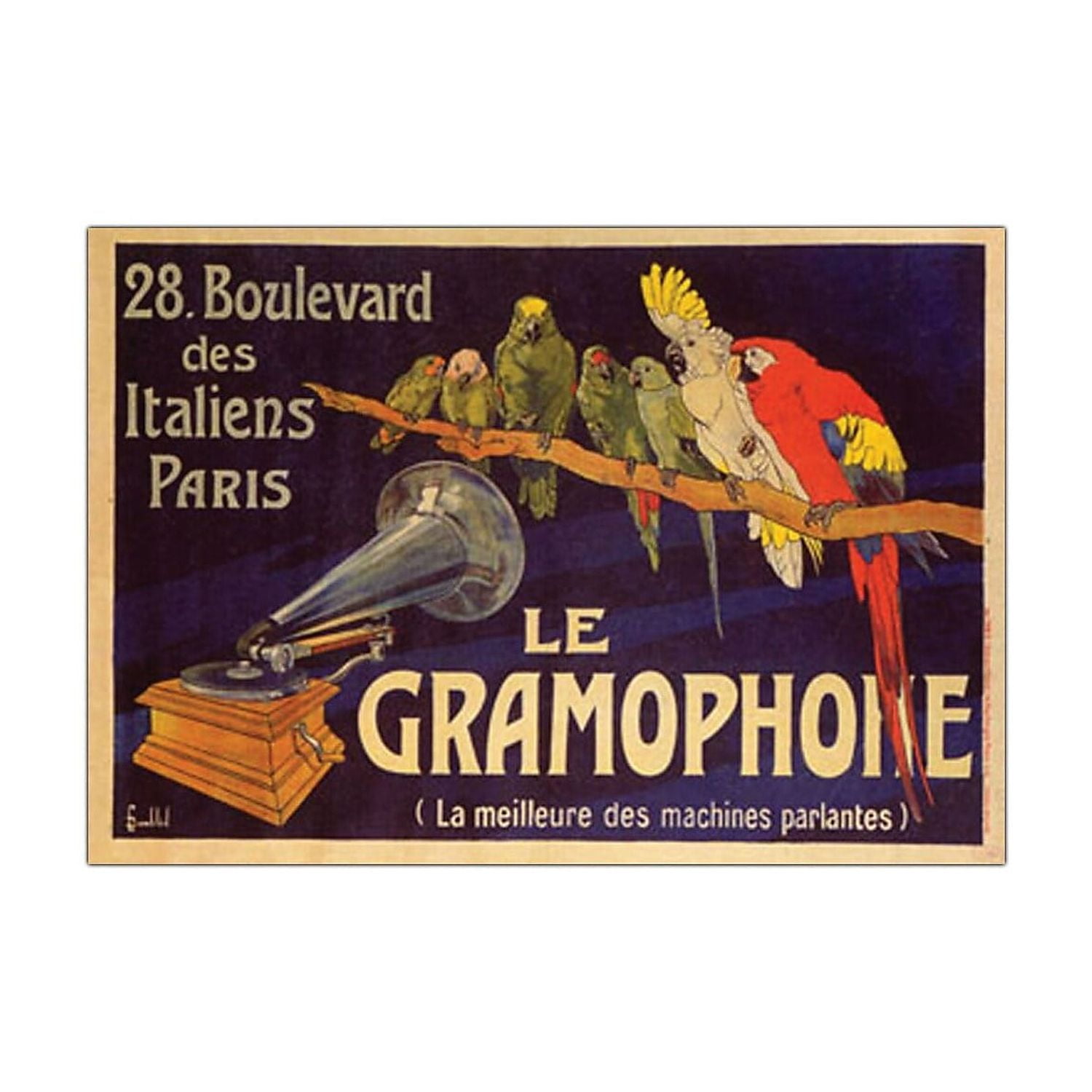 Trademark Fine Art " Le Gramophone "