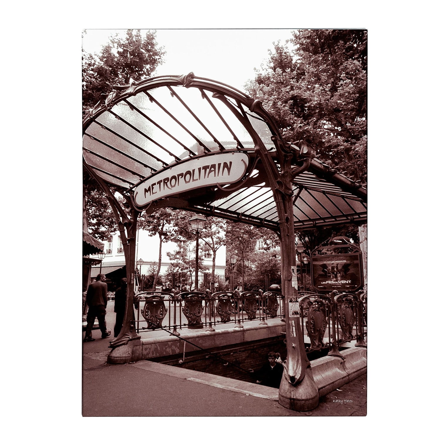 Trademark Fine Art 'Le Metro as Art 2' Canvas Art by Kathy Yates