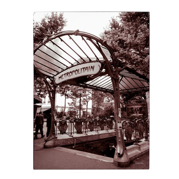 Trademark Fine Art 'Le Metro as Art 2' Canvas Art by Kathy Yates