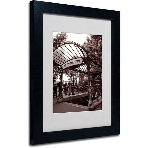 Trademark Fine Art 'Le Metro as Art 2' Matted Framed Art by Kathy Yates