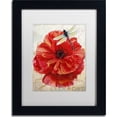 thumbnail image 1 of Trademark Fine Art "Le Pavot Dragonfly" Canvas Art by Color Bakery, White Matte, Black Frame, 1 of 1