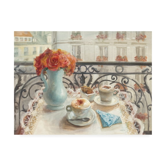 Trademark Fine Art 'Le Petit Dejeuner' Canvas Art by Danhui Nai