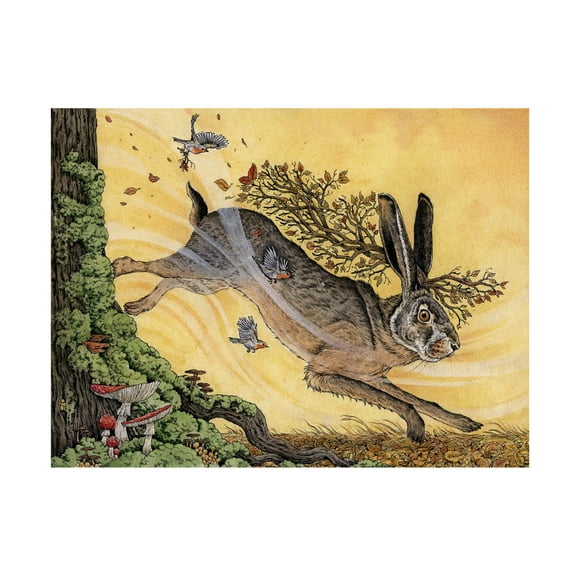 Trademark Fine Art Lea Chaillaud Autumn Winds Canvas Wall Art