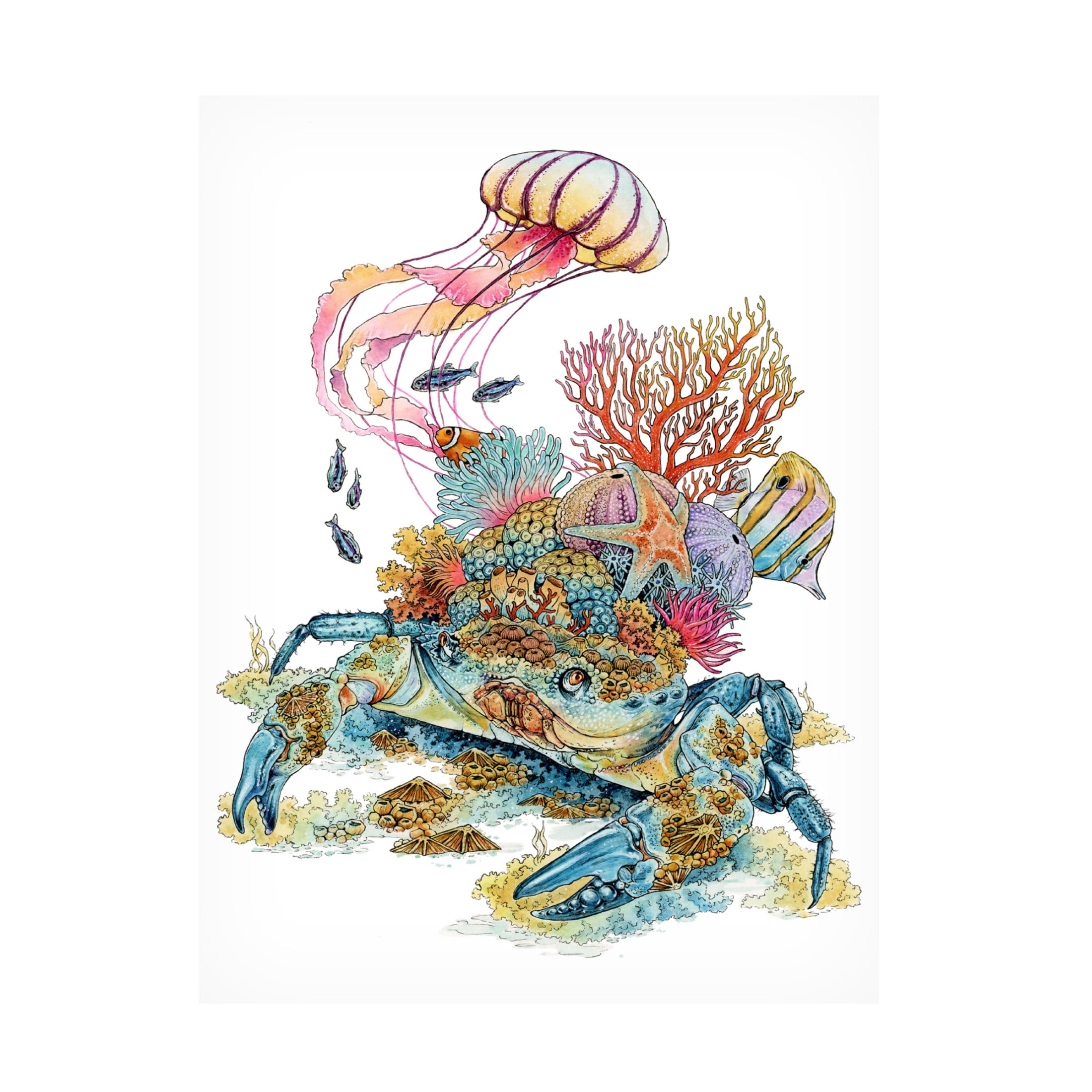 Trademark Fine Art Lea Chaillaud Moving With the Tide Canvas Wall Art