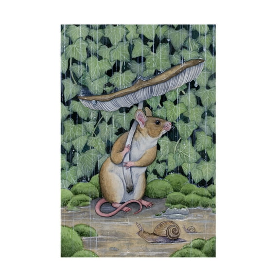 Trademark Fine Art Lea Chaillaud Spring Shower Canvas Wall Art