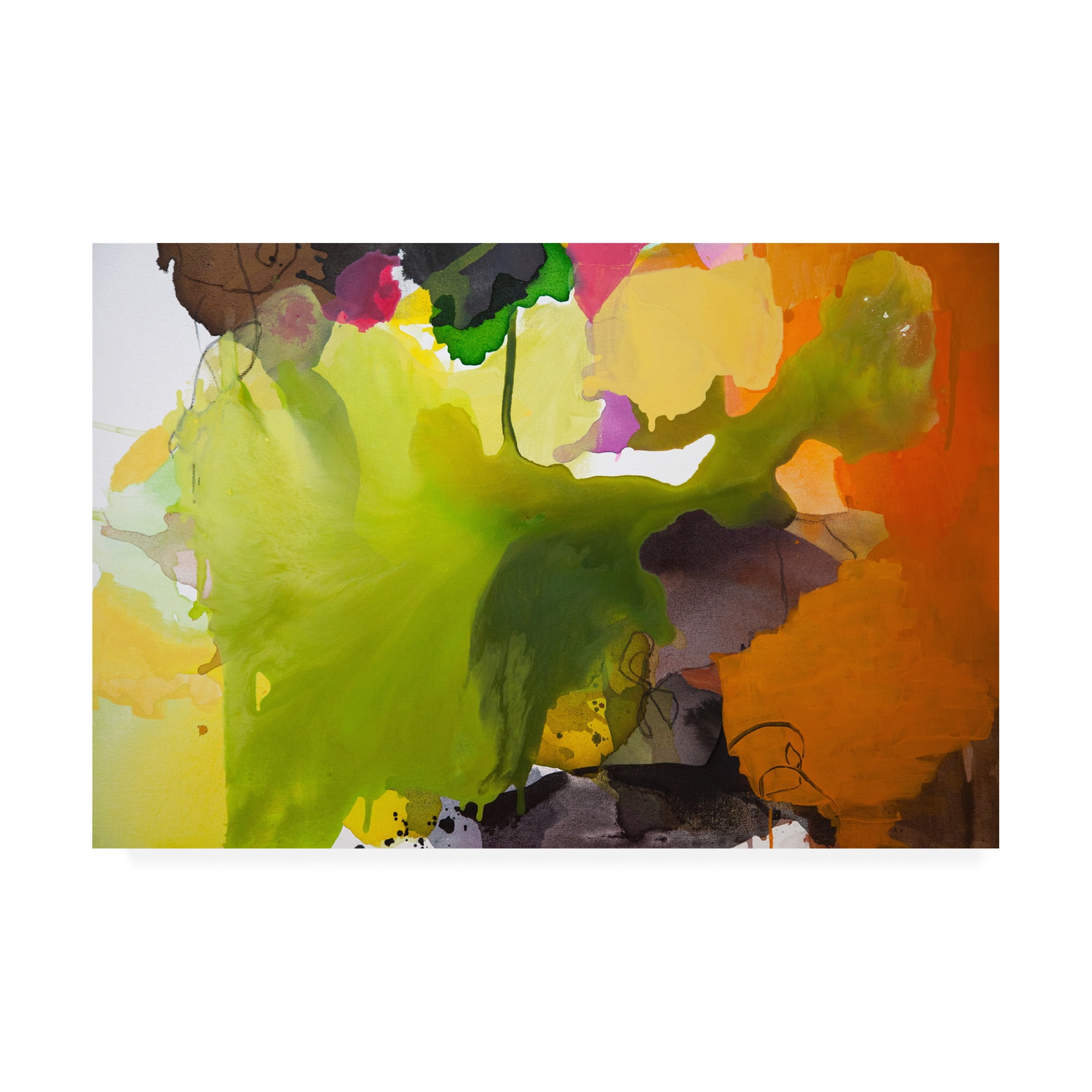 Trademark Fine Art 'Leaf' Canvas Art by Lina Alatta