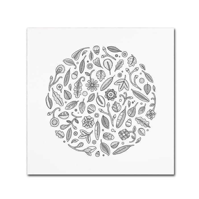 Trademark Fine Art "Leaf Circle" Canvas Art by Filippo Cardu