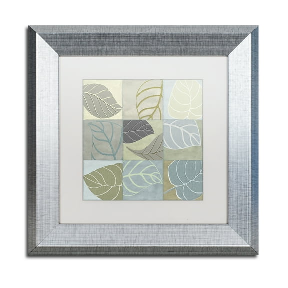 Trademark Fine Art 'Leaf Story IV' Silver Framed Art by Color Bakery