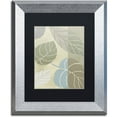 thumbnail image 1 of Trademark Fine Art "Leaf Story VI" Canvas Art by Color Bakery Black Matte, Silver Frame, 1 of 1