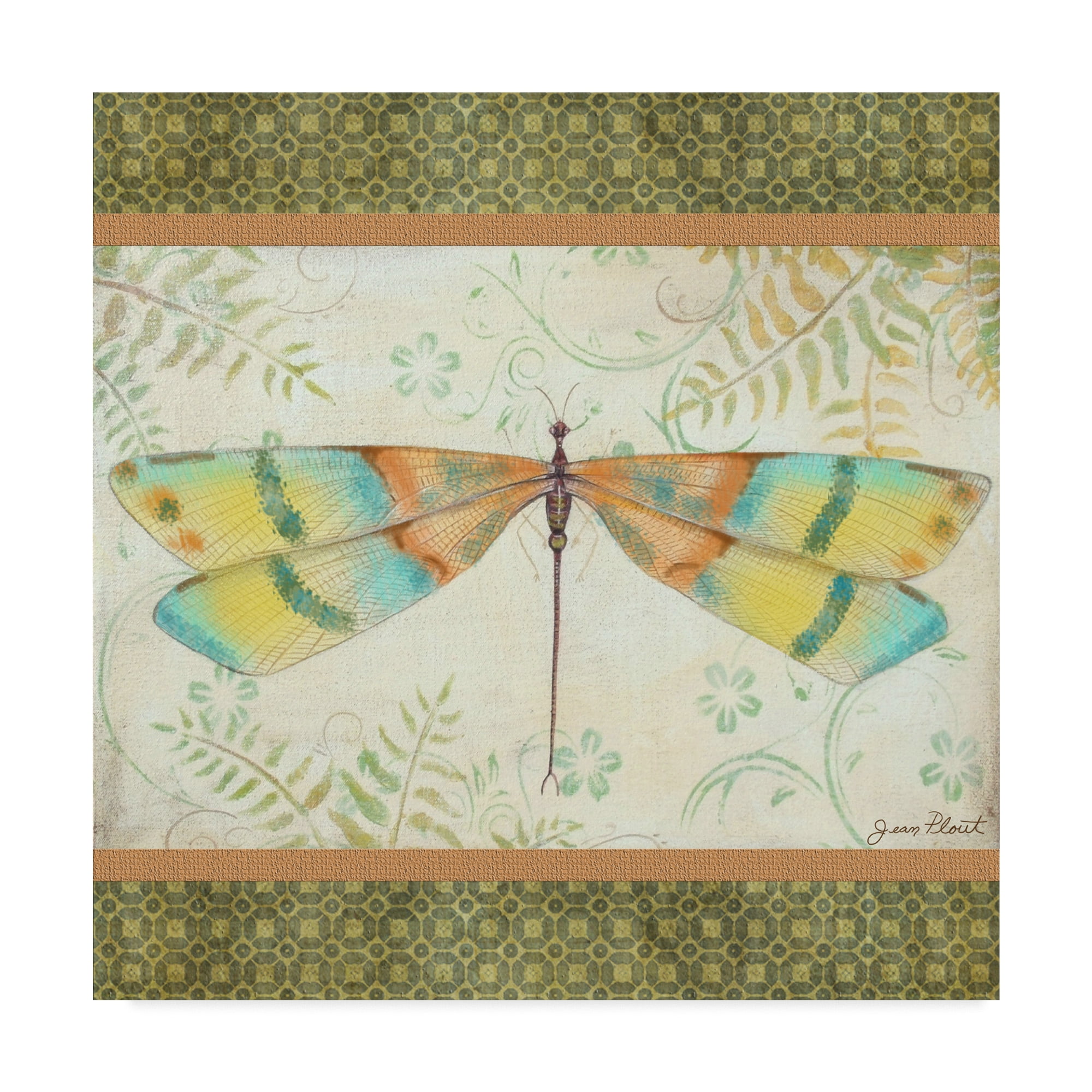 Trademark Fine Art 'Lebellule 1 Dragonfly' Canvas Art by Jean Plout
