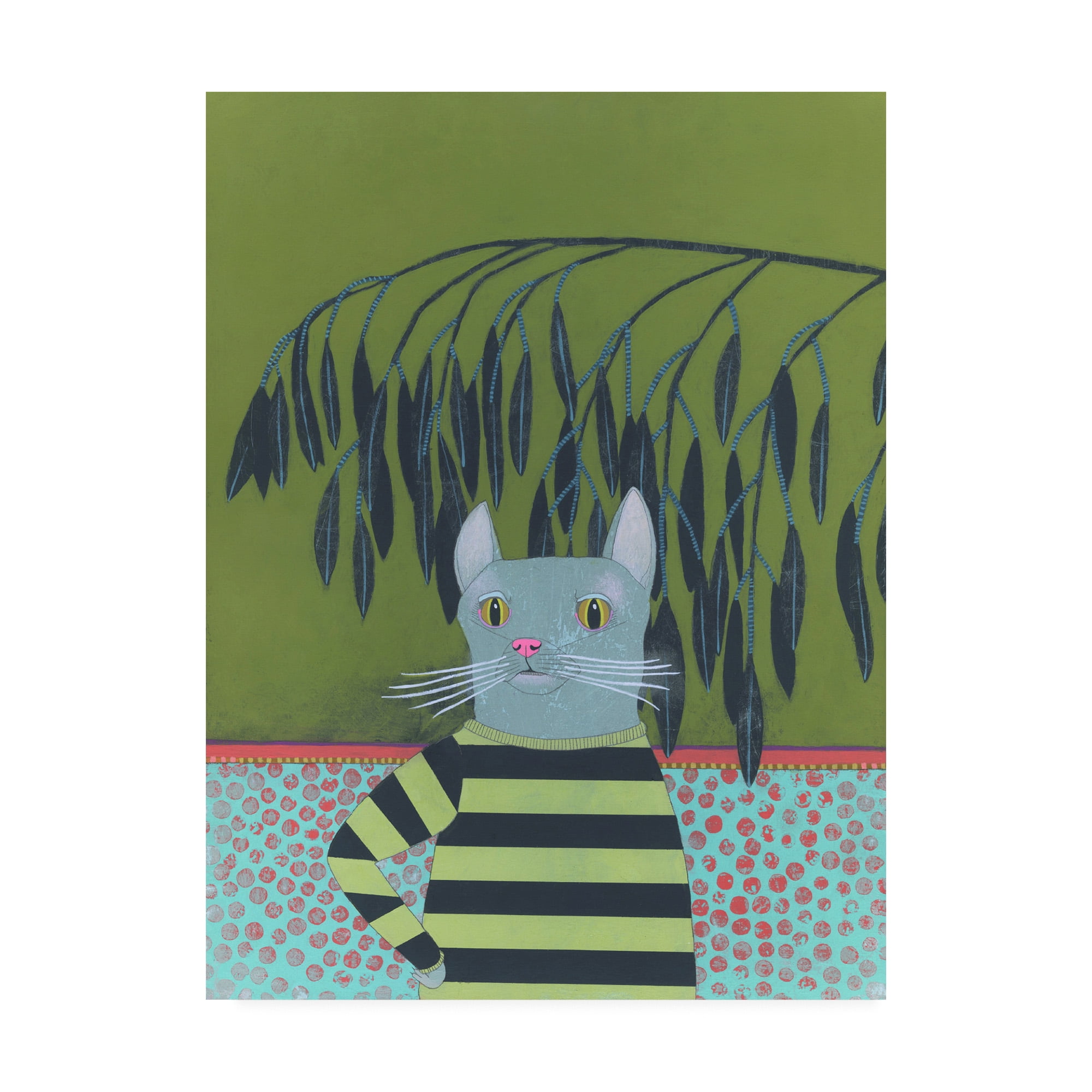 Trademark Fine Art 'Leery' Canvas Art by Jennifer Davi
