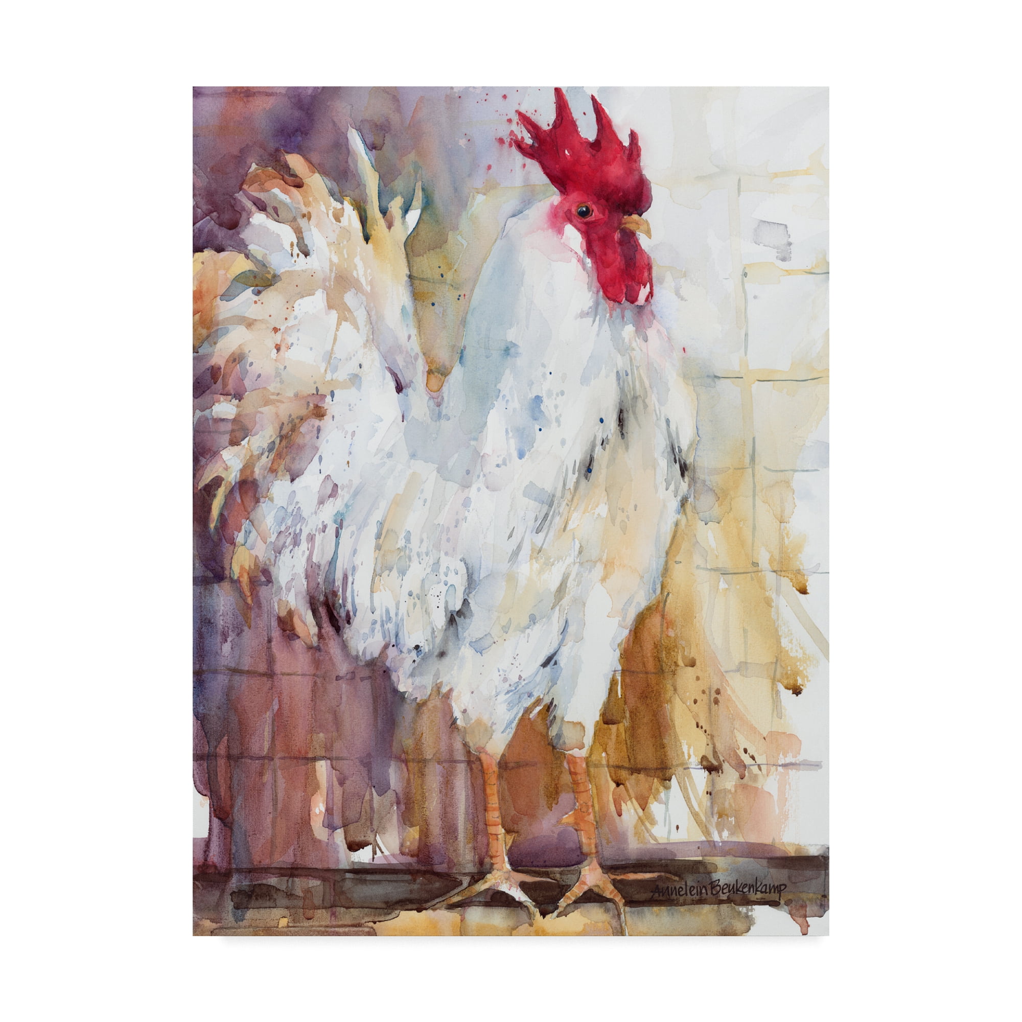 Trademark Fine Art 'Leghorn' Canvas Art by Annelein Beukenkamp