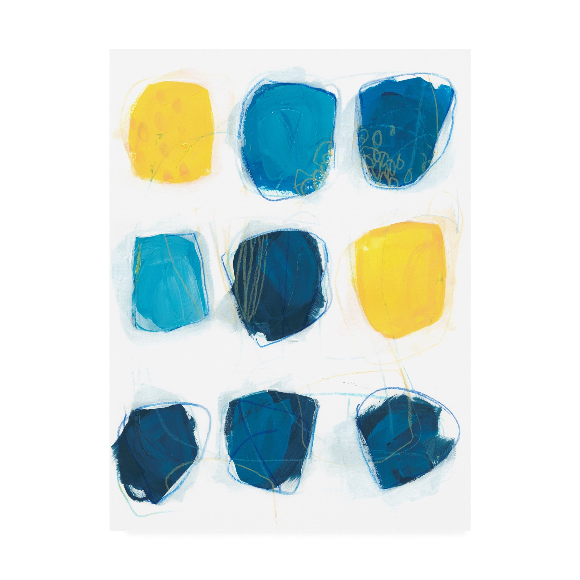 Trademark Fine Art 'Lemon And Indigo I' Canvas Art by June Erica Vess