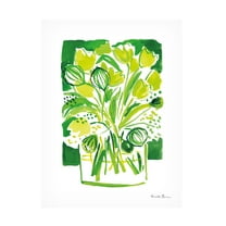 Trademark Fine Art 'Lemon Green Tulips II' Canvas Art by Farida Zaman