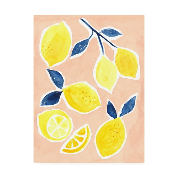 Trademark Fine Art 'Lemon Love I' Canvas Art by Victoria Borges