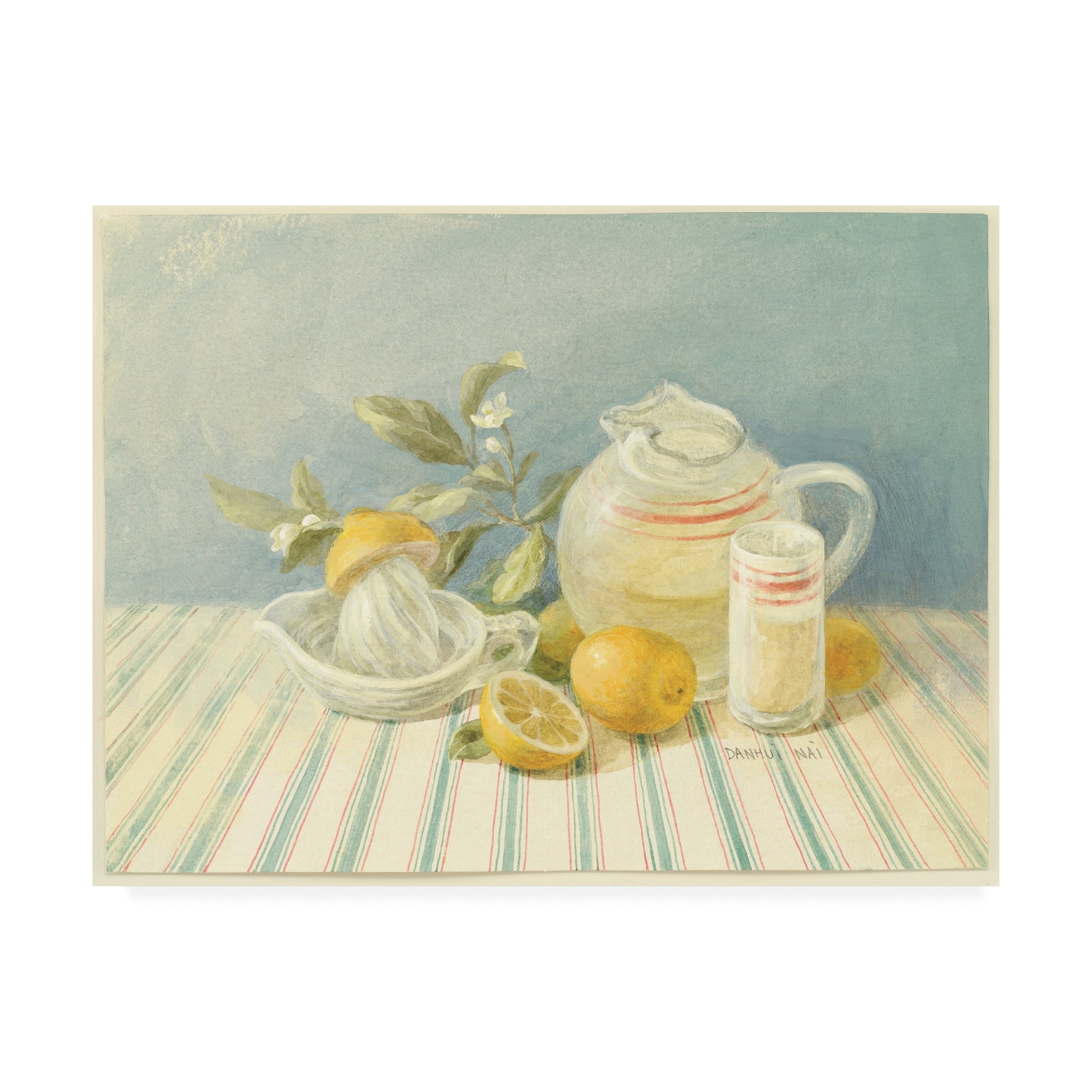 Trademark Fine Art 'Lemonade Painting' Canvas Art by Danhui Nai