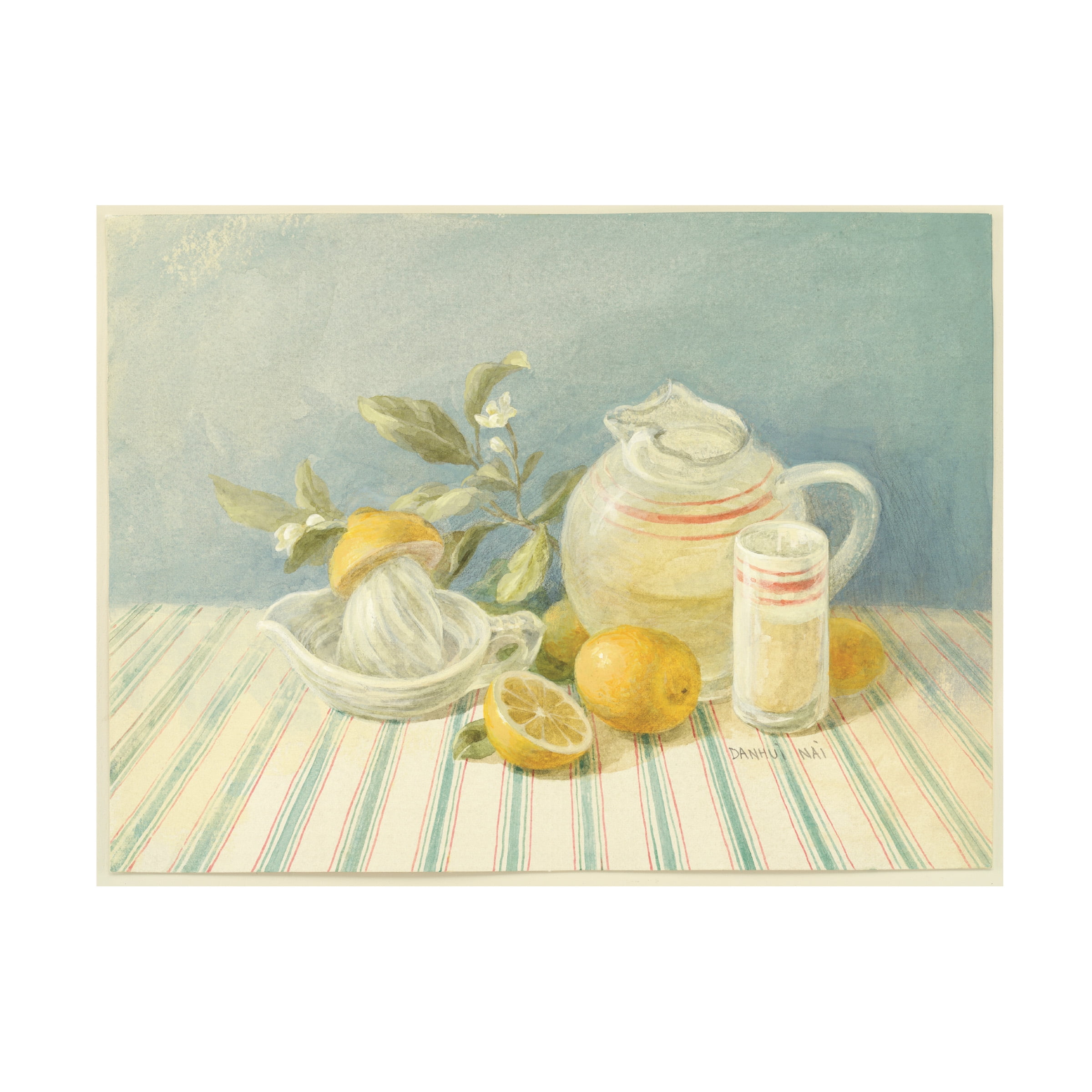 Trademark Fine Art 'Lemonade Painting' Canvas Art by Danhui Nai
