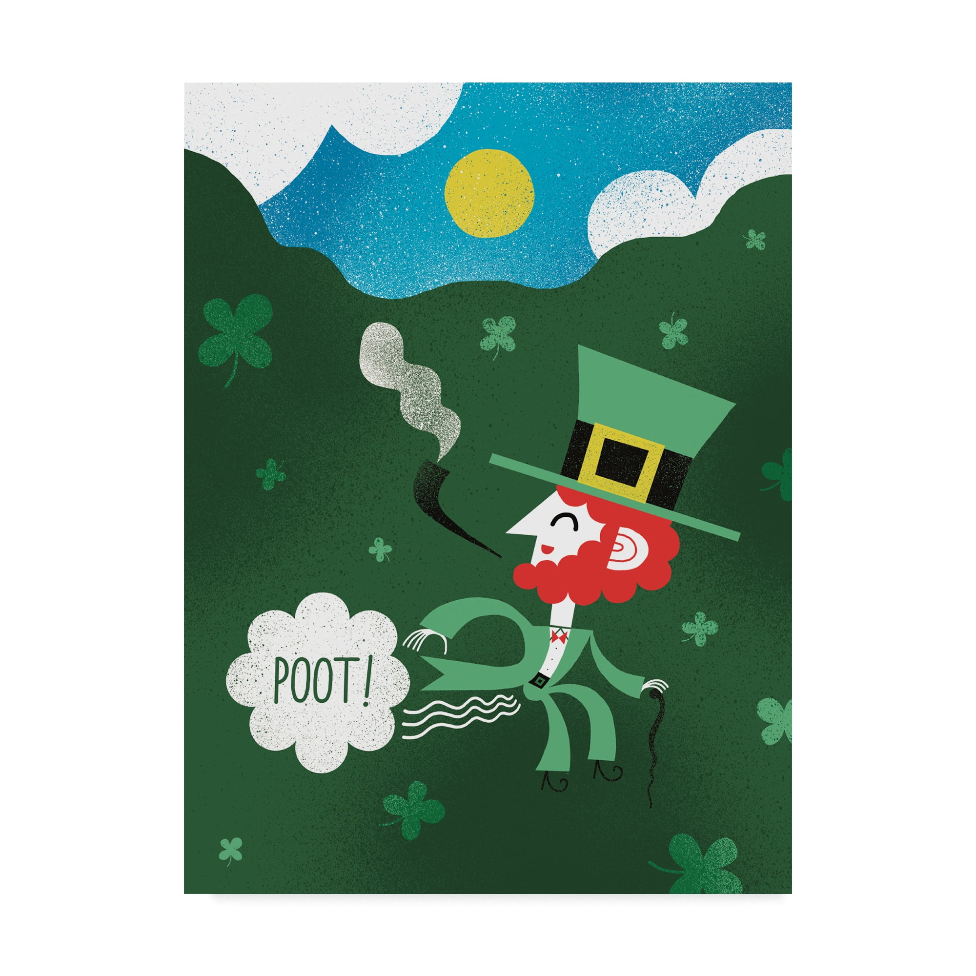 Trademark Fine Art 'Leprechaun Fart I' Canvas Art by Michael Mullan