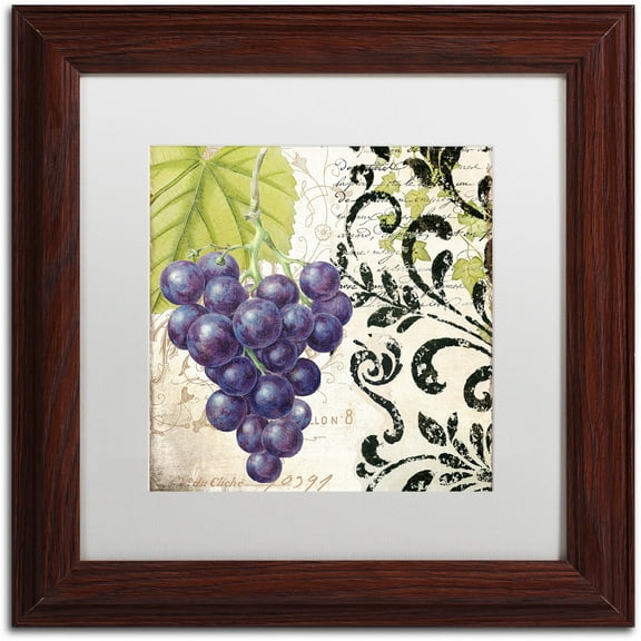 Trademark Fine Art "Les Fruits Jardin II" Canvas Art by Color Bakery White Matte, Wood Frame