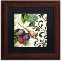 Trademark Fine Art "Les Fruits Jardin III" Canvas Art by Color Bakery Black Matte, Wood Frame