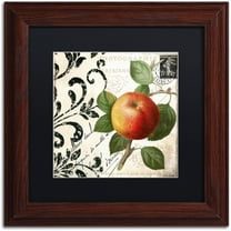 Trademark Fine Art "Les Fruits Jardin IV" Canvas Art by Color Bakery Black Matte, Wood Frame