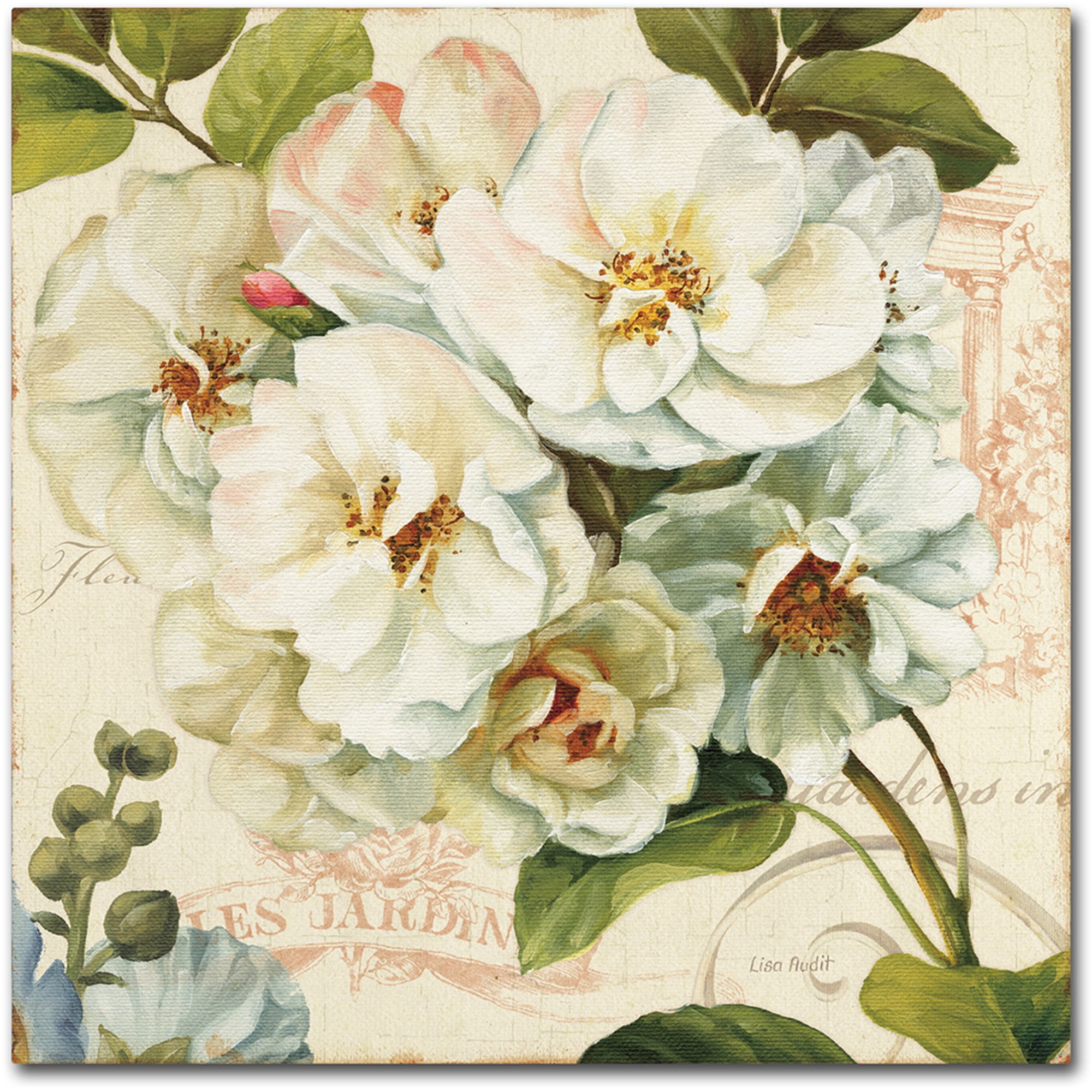 Trademark Fine Art "Les Jardin III" Canvas Art by Lisa Audit