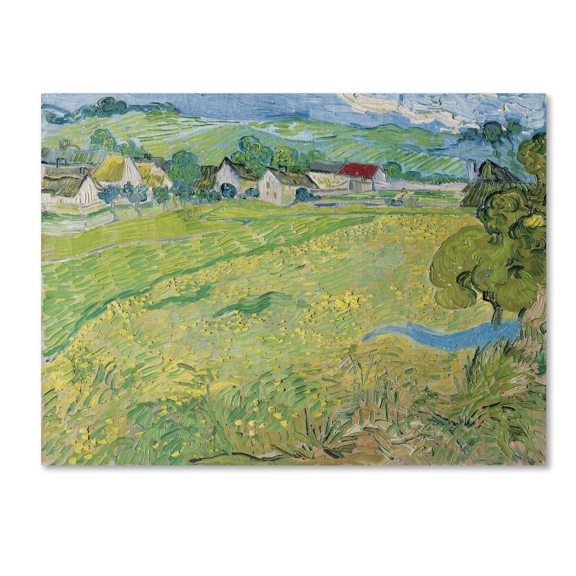Trademark Fine Art 'Les Vessenots Au Auvers' Canvas Art by Van Gogh
