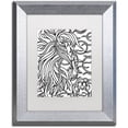 thumbnail image 1 of Trademark Fine Art "Lester the Lion" Canvas Art by Kathy G. Ahrens, White Matte, Silver Frame, 1 of 4