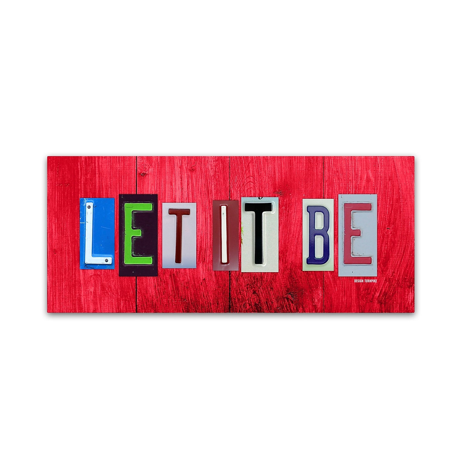 Trademark Fine Art 'Let It Be' Canvas Art by Design Turnpike