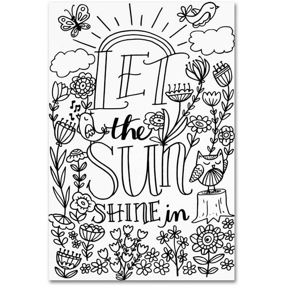 Trademark Fine Art "Let The Sun Shine" Canvas Art by Elizabeth Caldwell