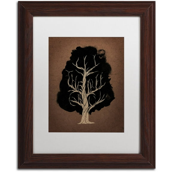 Trademark Fine Art 'Let The Tree Grow' Canvas Art by Robert Farkas, White Matte, Wood Frame