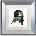 thumbnail image 1 of Trademark Fine Art 'Let The Universe Love You' Canvas Art by Robert Farkas, White Matte, Silver Frame, 1 of 4