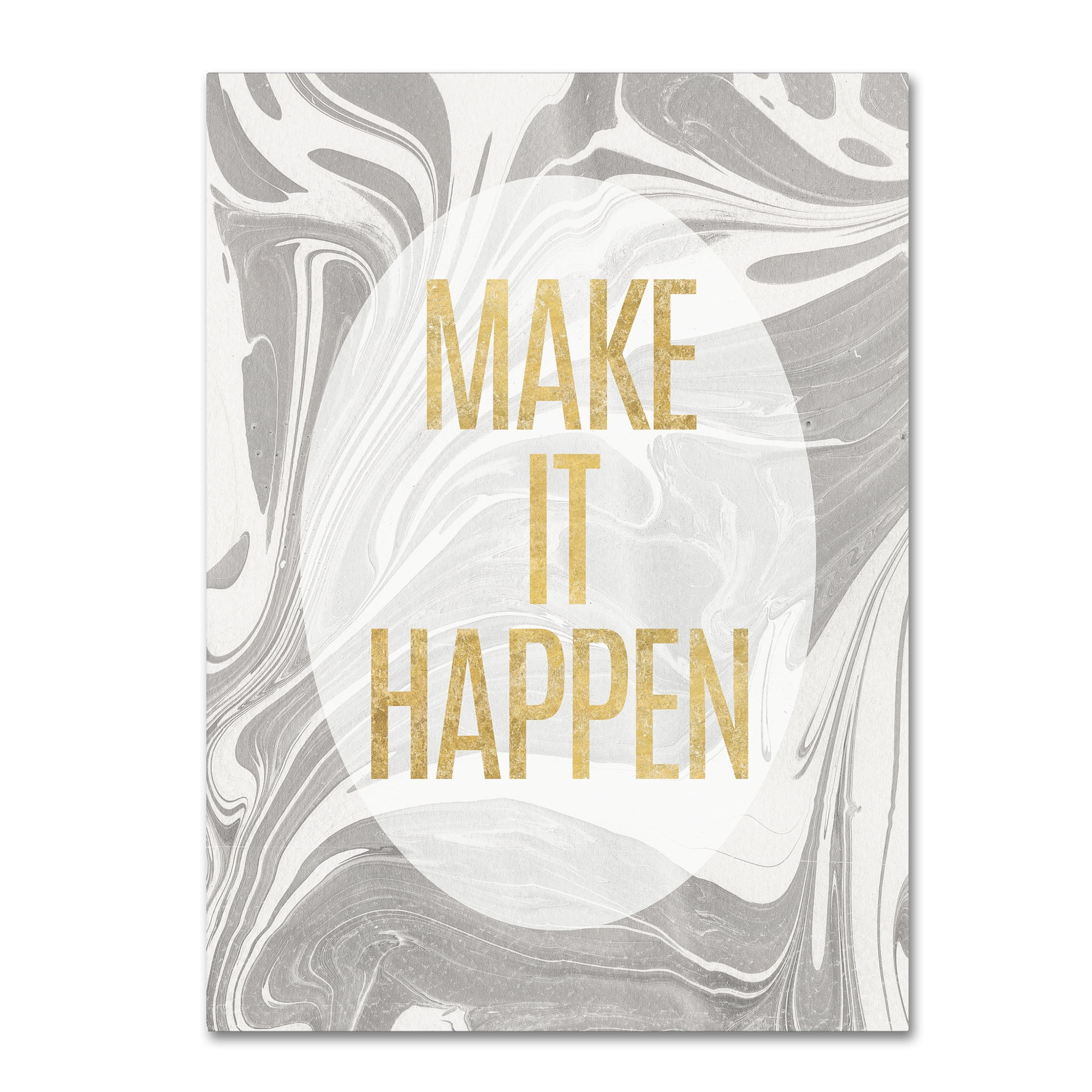 Trademark Fine Art 'Let's Go for the Gold I' Canvas Art by Wild Apple Portfolio