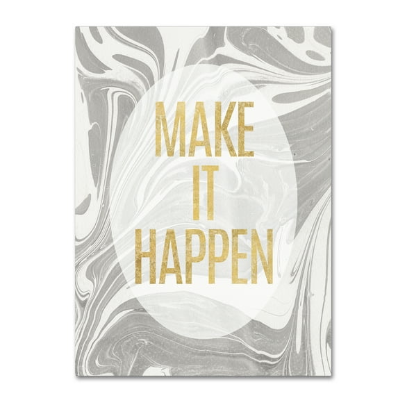 Trademark Fine Art 'Let's Go for the Gold I' Canvas Art by Wild Apple Portfolio