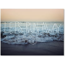 Trademark Fine Art "Let's Run Away to Arcadia Beach" Canvas Art by Leah Flores