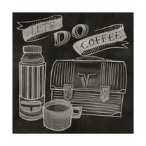 Trademark Fine Art 'Lets Do Coffee Chalk' Canvas Art by Mary Urban