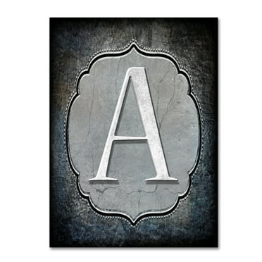 Trademark Fine Art 'Letter A' Canvas Art by LightBoxJournal