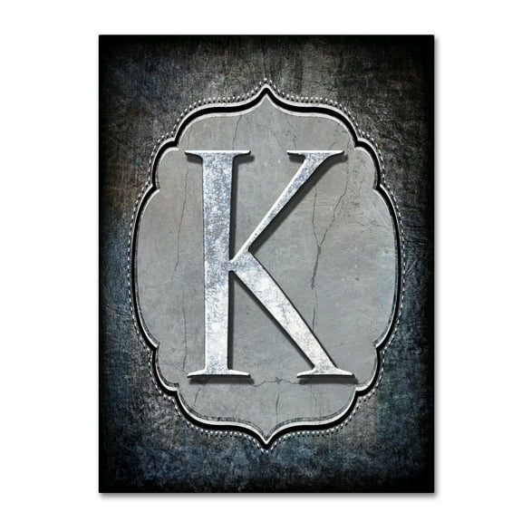 Trademark Fine Art 'Letter K' Canvas Art by LightBoxJournal