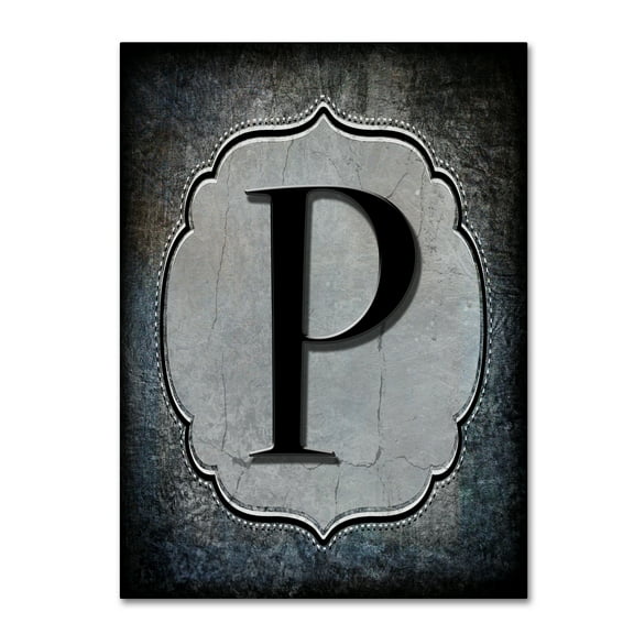Trademark Fine Art 'Letter P' Canvas Art by LightBoxJournal