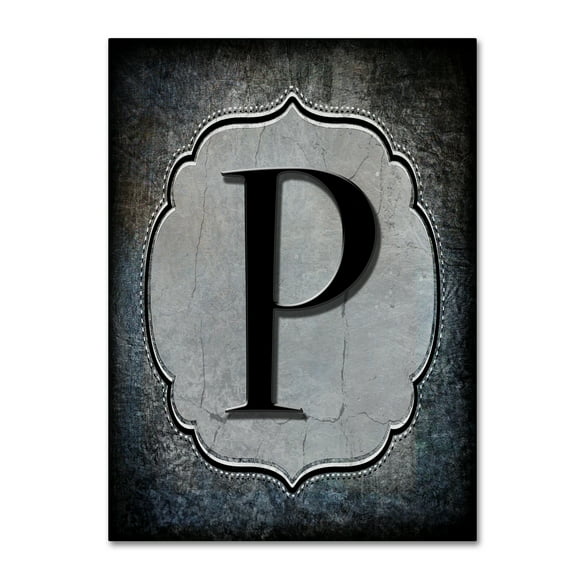 Trademark Fine Art 'Letter P' Canvas Art by LightBoxJournal
