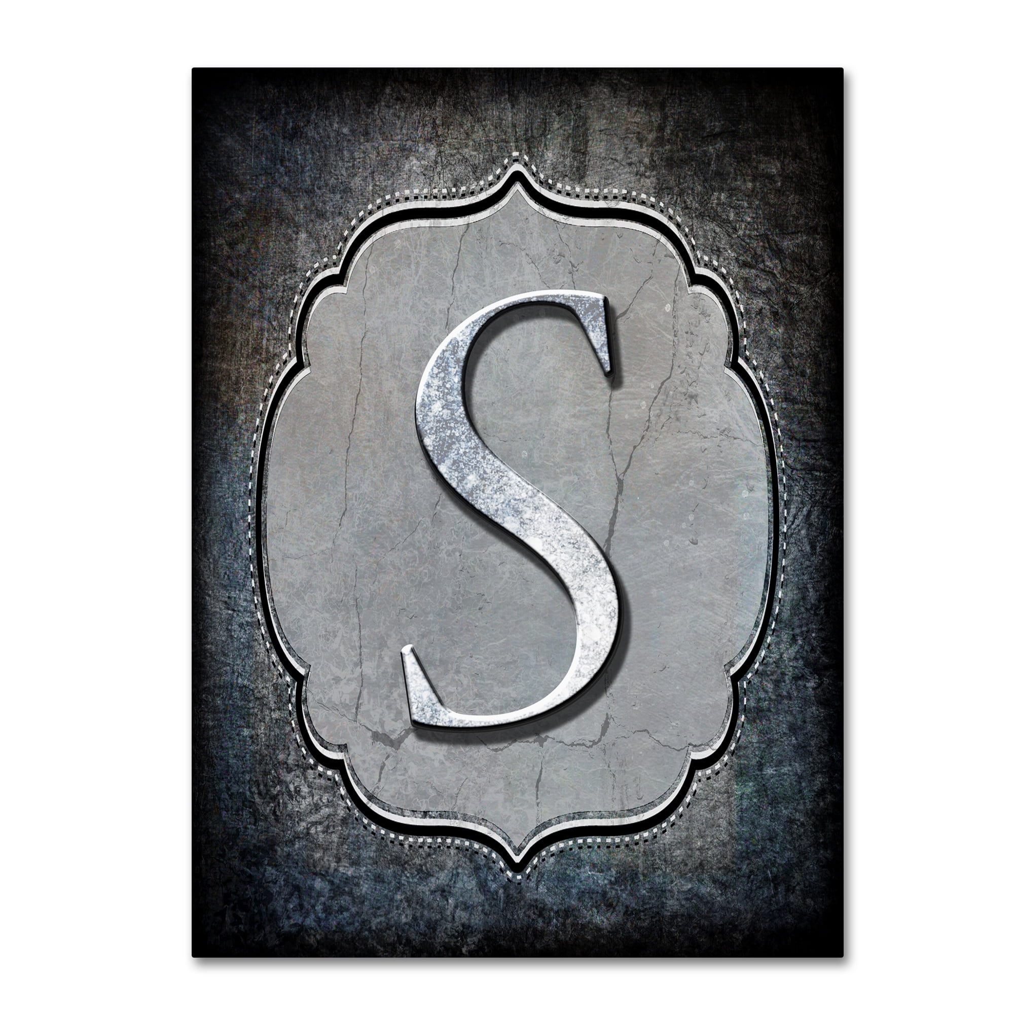 Trademark Fine Art 'Letter S' Canvas Art by LightBoxJournal