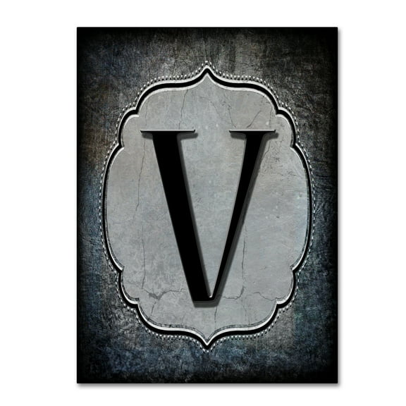 Trademark Fine Art 'Letter V' Canvas Art by LightBoxJournal