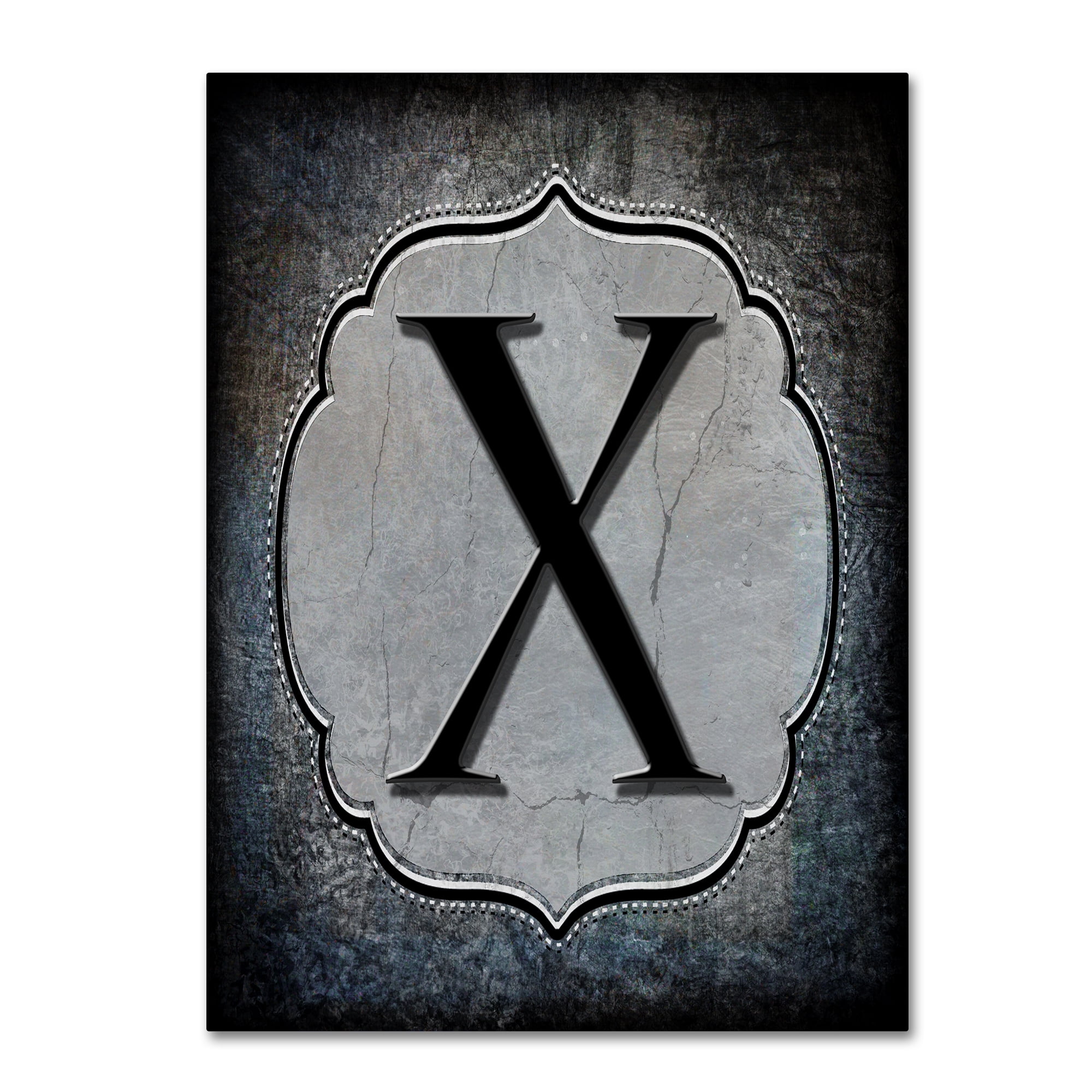 Trademark Fine Art 'Letter X' Canvas Art by LightBoxJournal